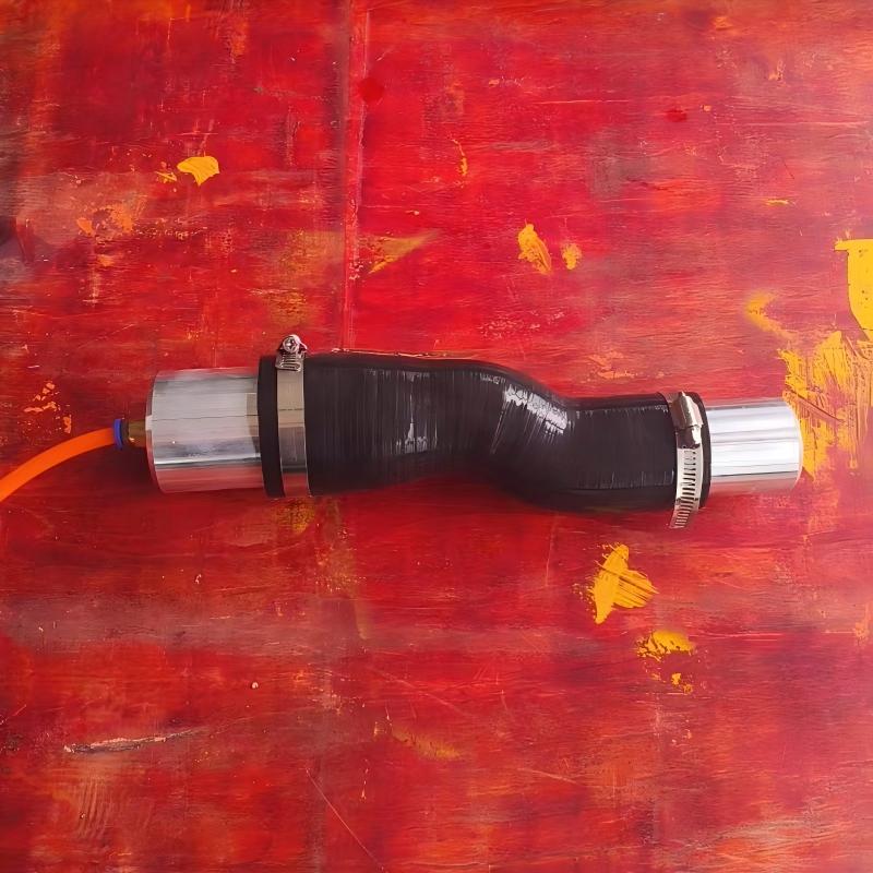 silicone hose with testing fixture